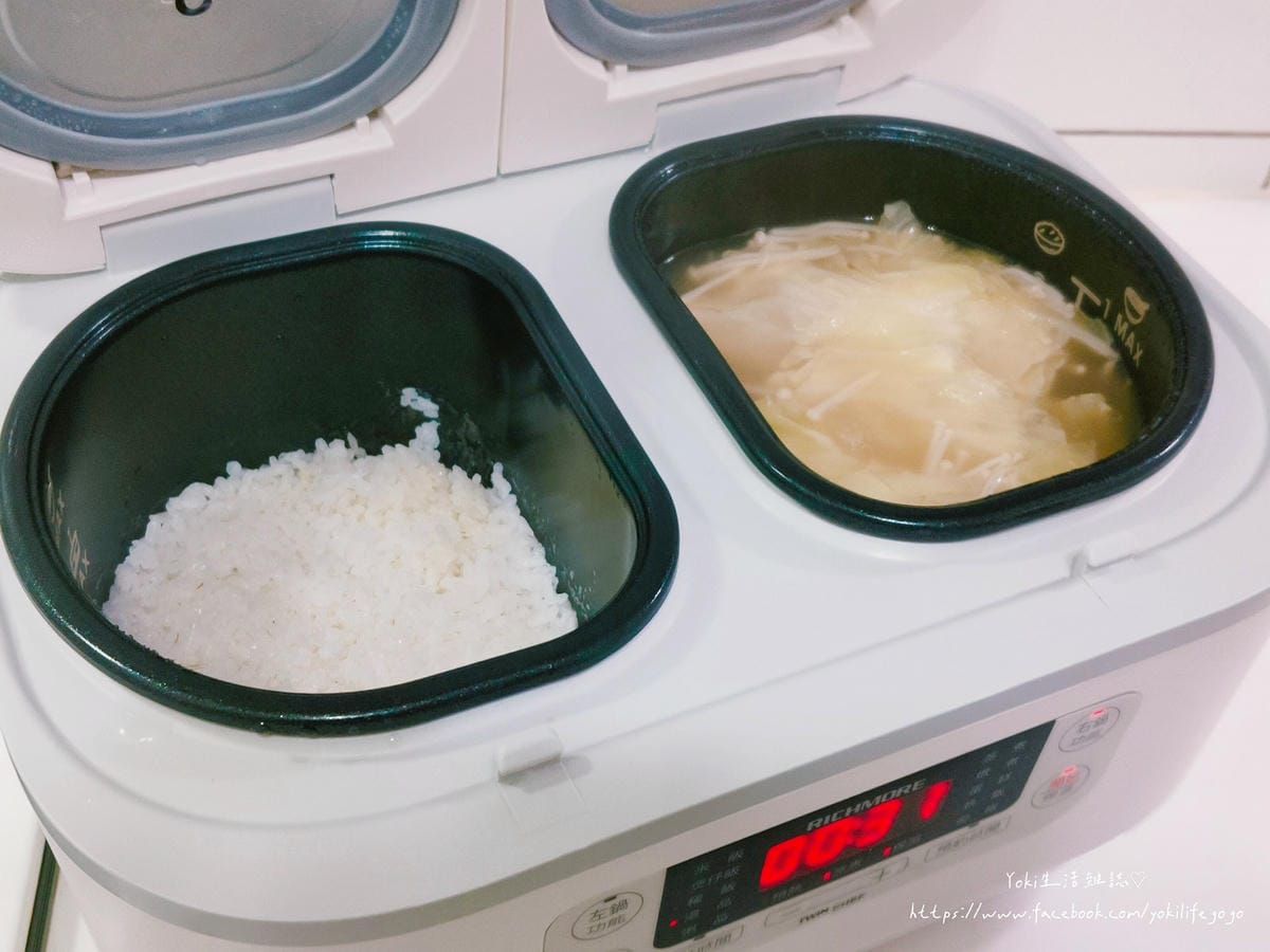 租屋族好物|電鍋料理推薦RICHMORE x Twin Chef 全能雙槽電子鍋| - 第12張圖 cooking appliances RICHMORE x Twin Chef Double slot electric pot